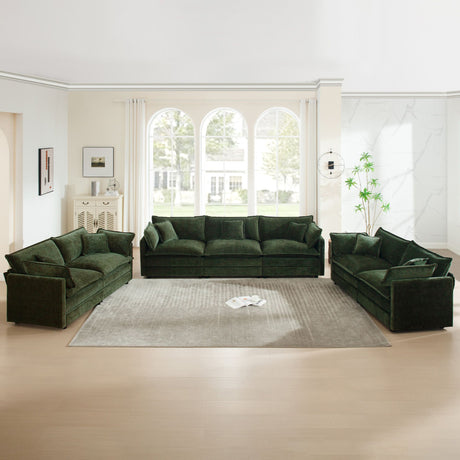 Flexible 3-Piece Sofa Set: 2 Two-Seaters & 1 Three-Seater for Living Room