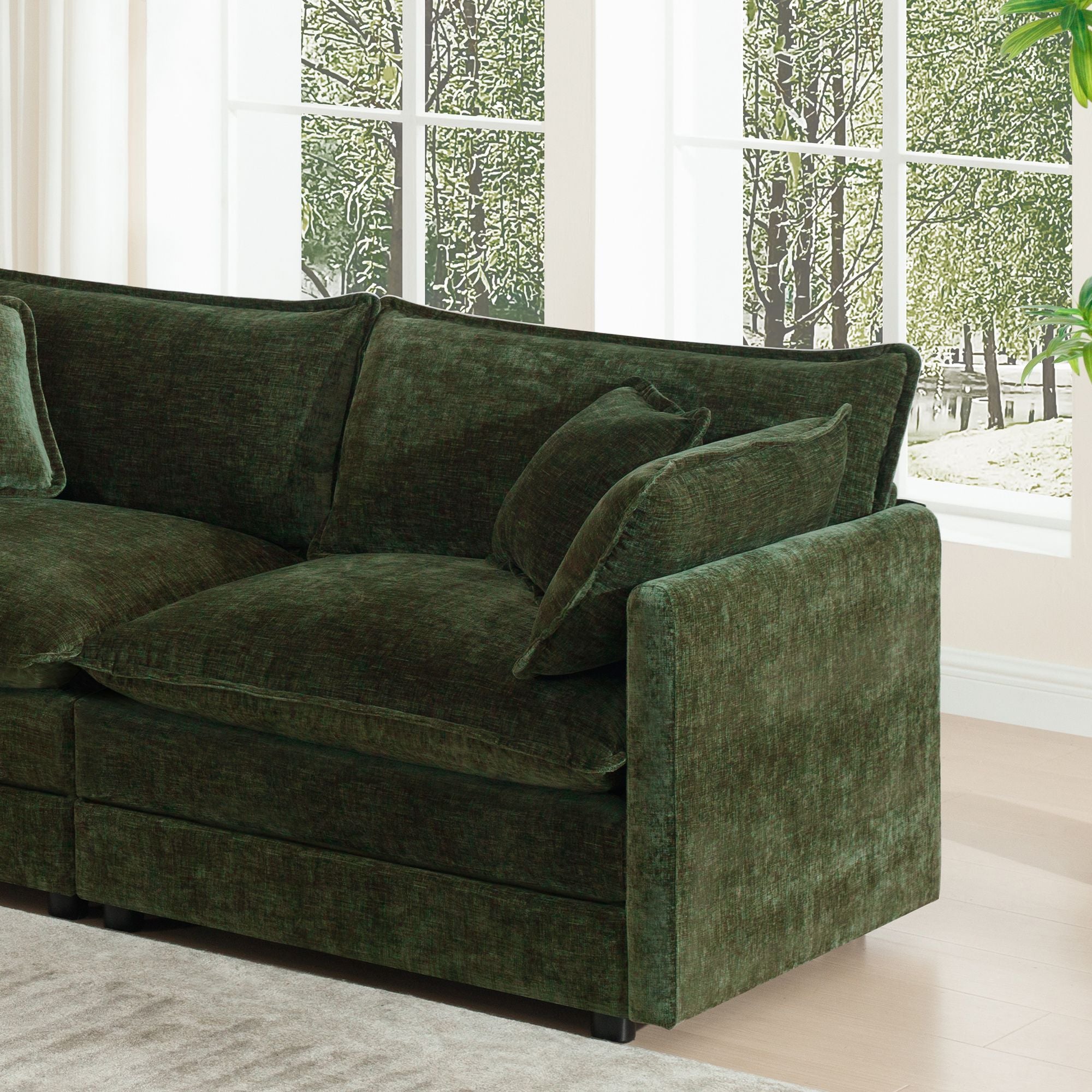 Flexible 3-Piece Sofa Set: 2 Two-Seaters & 1 Three-Seater for Living Room