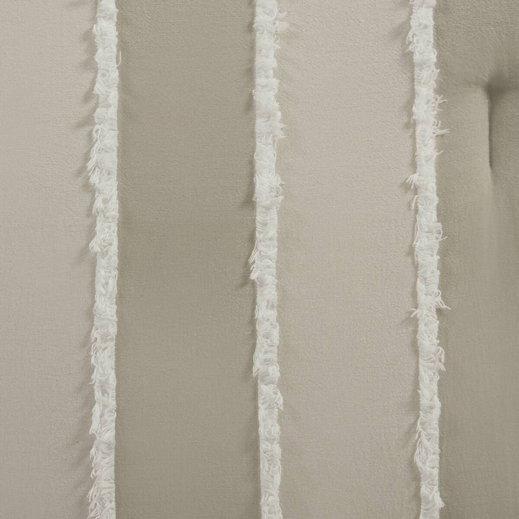 Striped Comforter Set with Clip-Jacquard Detail
