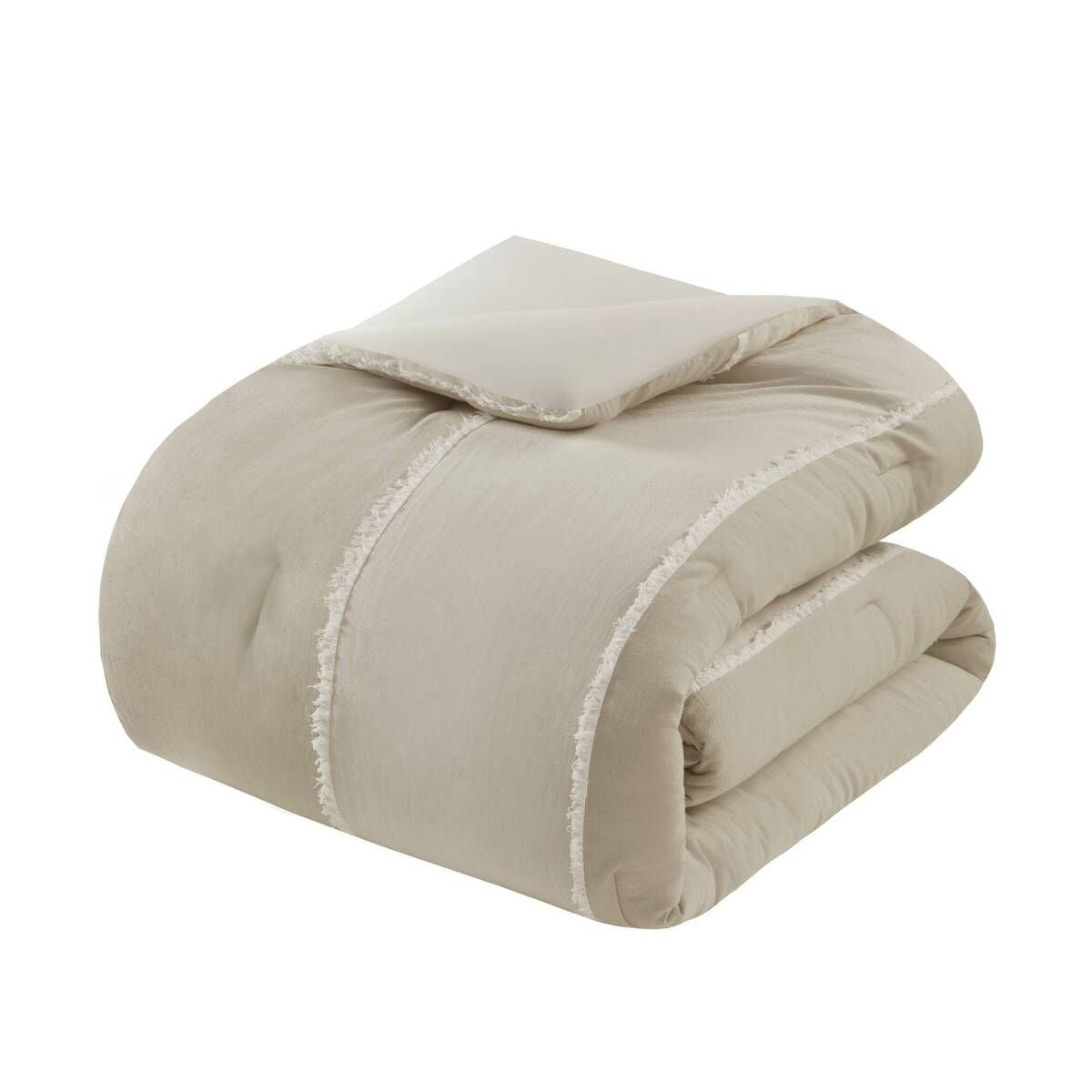 Striped Comforter Set with Clip-Jacquard Detail