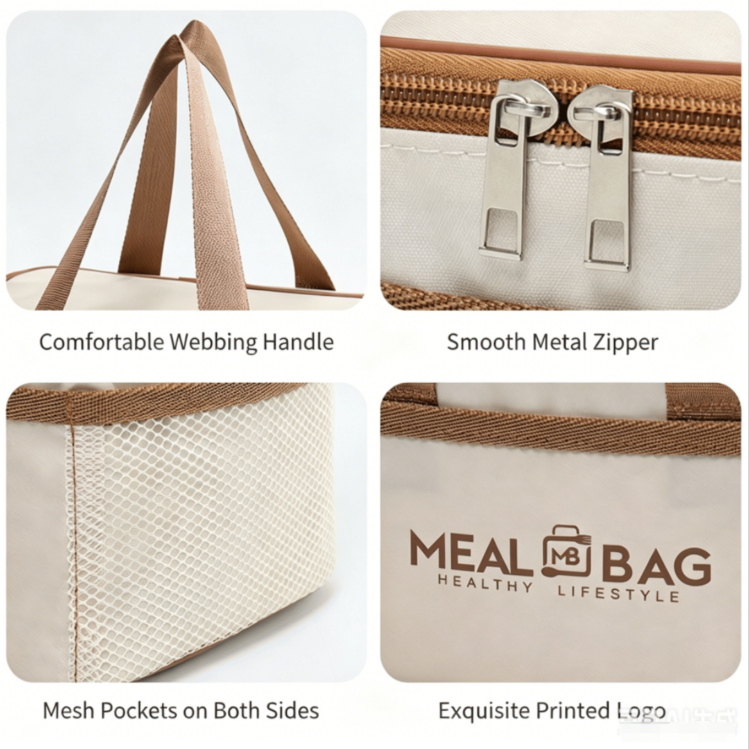 Insulated Lunch Bag with Organized Carrying Features