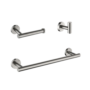 3-Piece Bathroom Hardware Set for Modern Organized Spaces