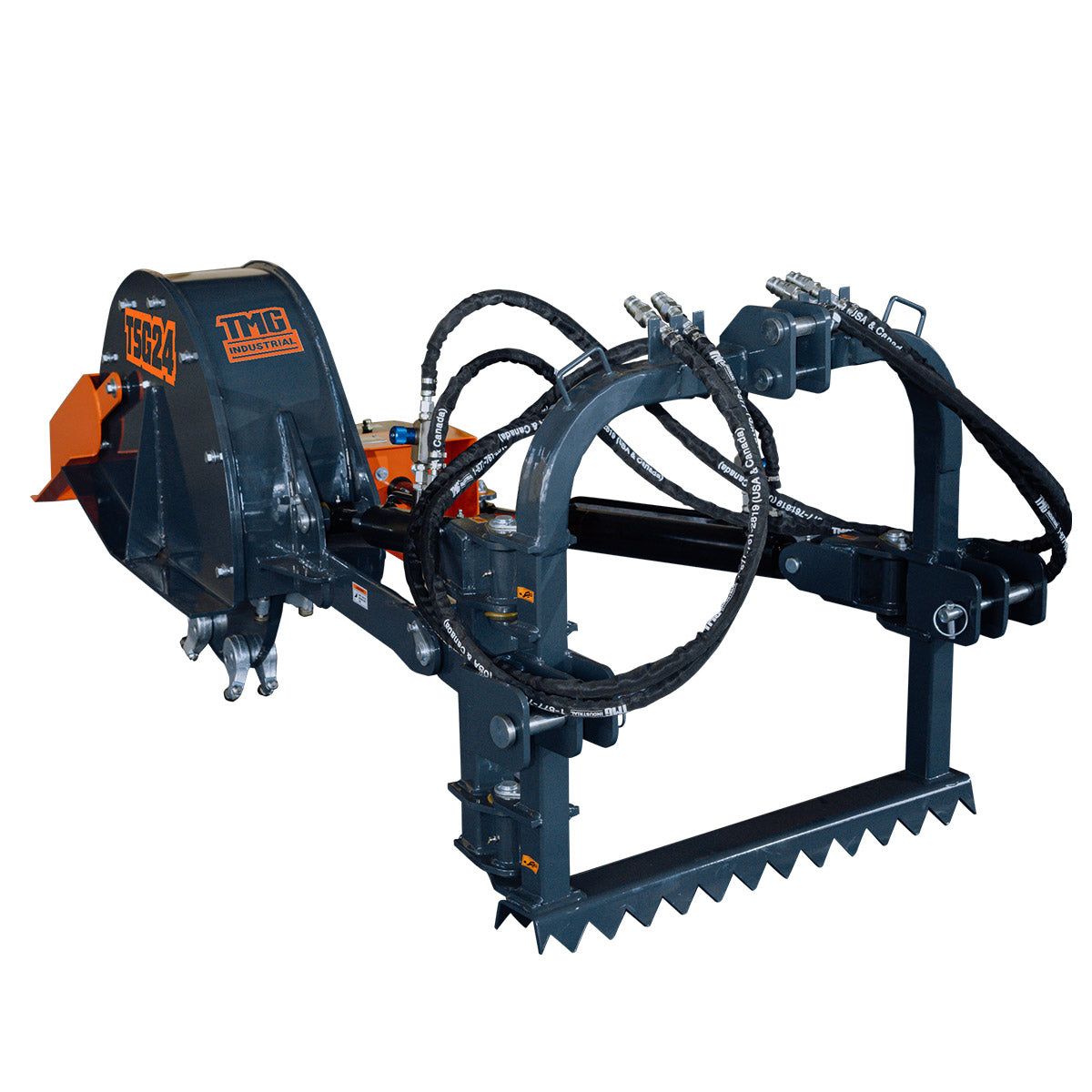 3-Point PTO Stump Grinder, 20-, Cat 1 & 2 Hookups, Below & Above Ground, 40°