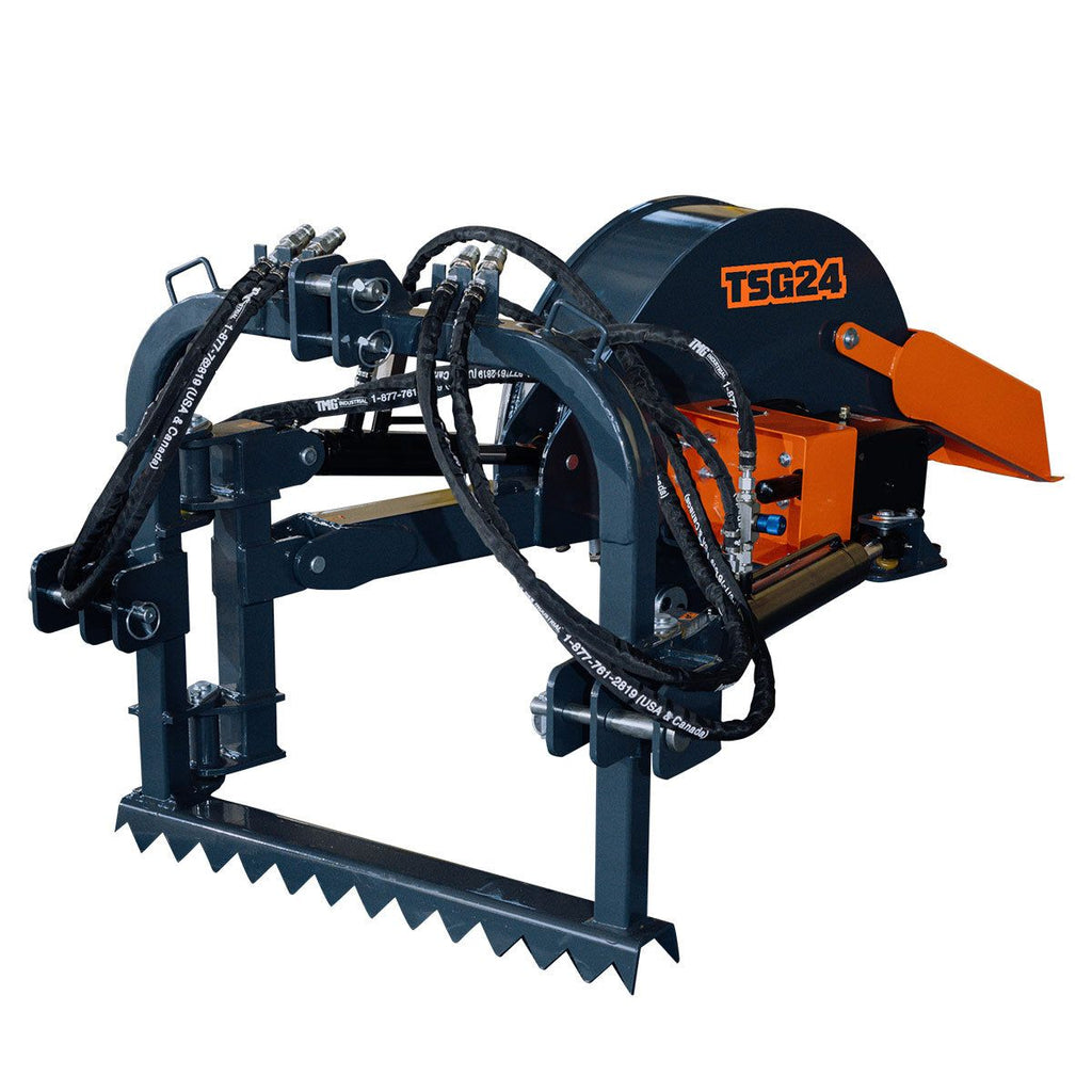 3-Point PTO Stump Grinder, 20-, Cat 1 & 2 Hookups, Below & Above Ground, 40°