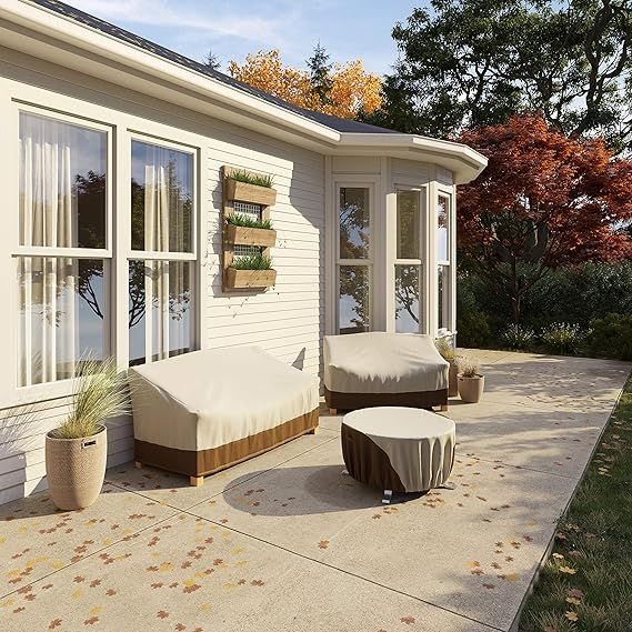 water-ready Outdoor Furniture Cover with Secure Straps