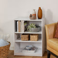 Versatile 3-Shelf Bookcase with Adjustable Shelves - White
