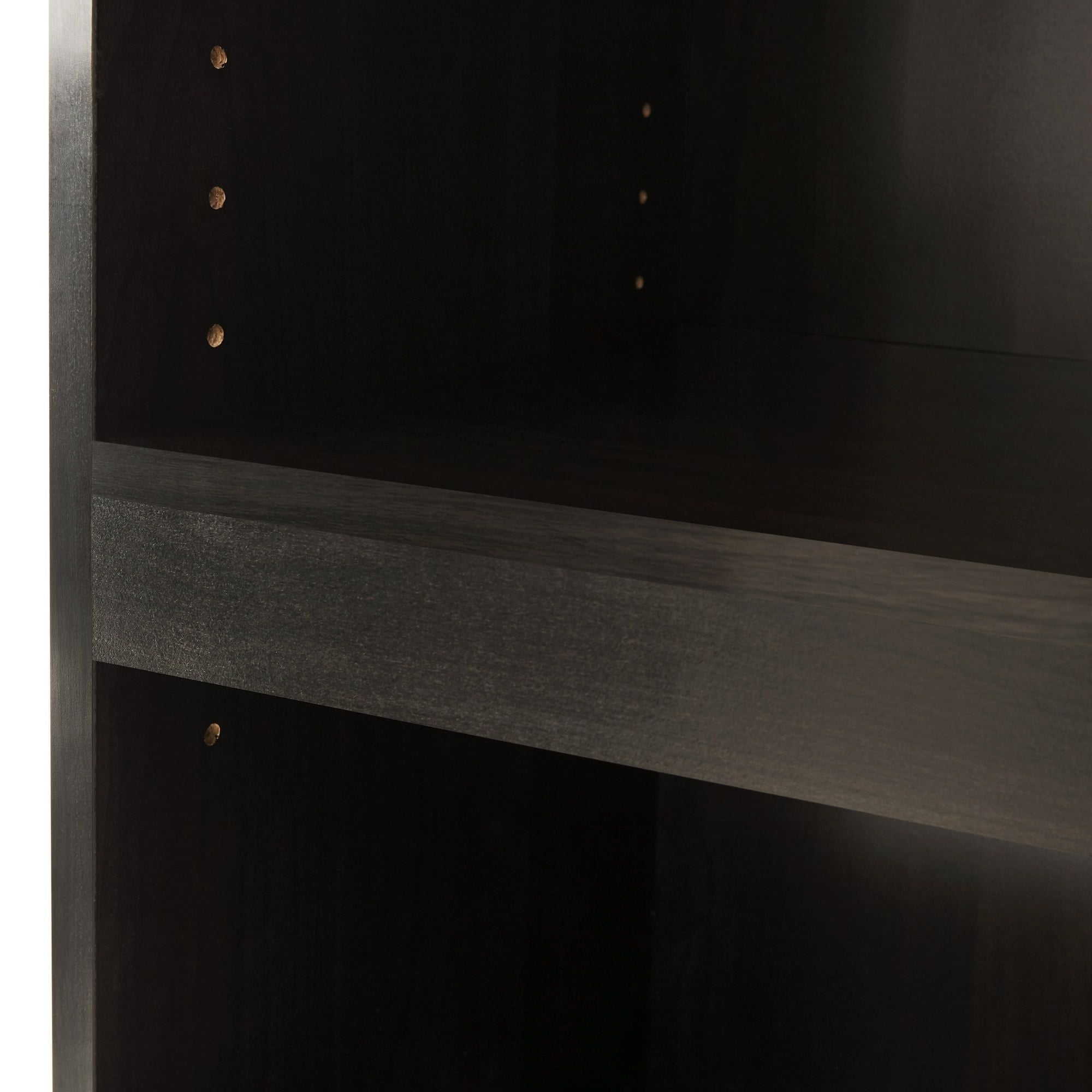 3-Shelf Framed Bookcase with Adjustable Shelves – Espresso