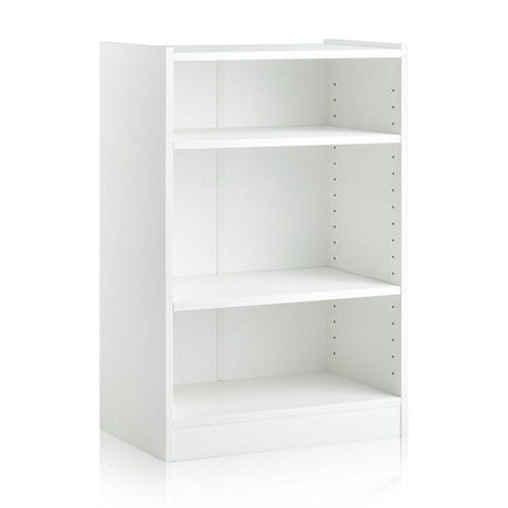 3-Tier Open Bookcase with Adjustable Shelves and Anti-Toppling Device