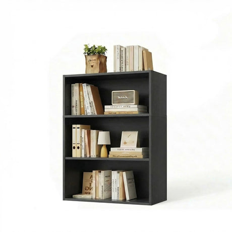 3 Tier Open Bookshelf for Home Office, Living Room, Bedroom