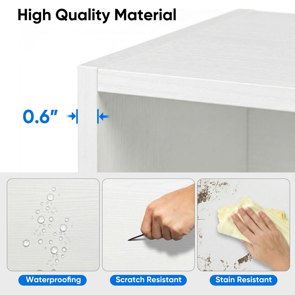 Adjustable 3-Tier Bookshelf for Flexible Storage