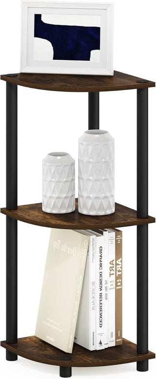 Maximize Corner Space with a 3-Tier Open Shelf Bookshelf