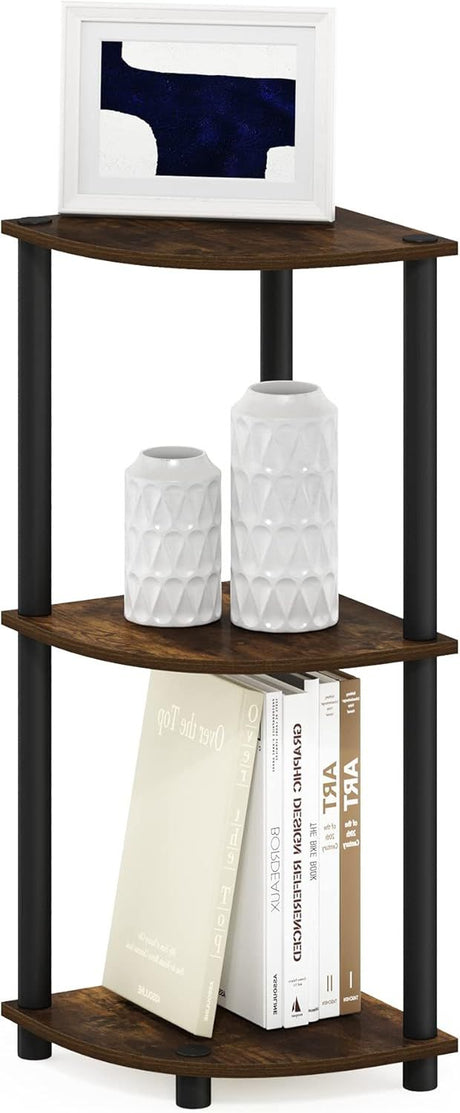 Maximize Corner Space with a 3-Tier Open Shelf Bookshelf
