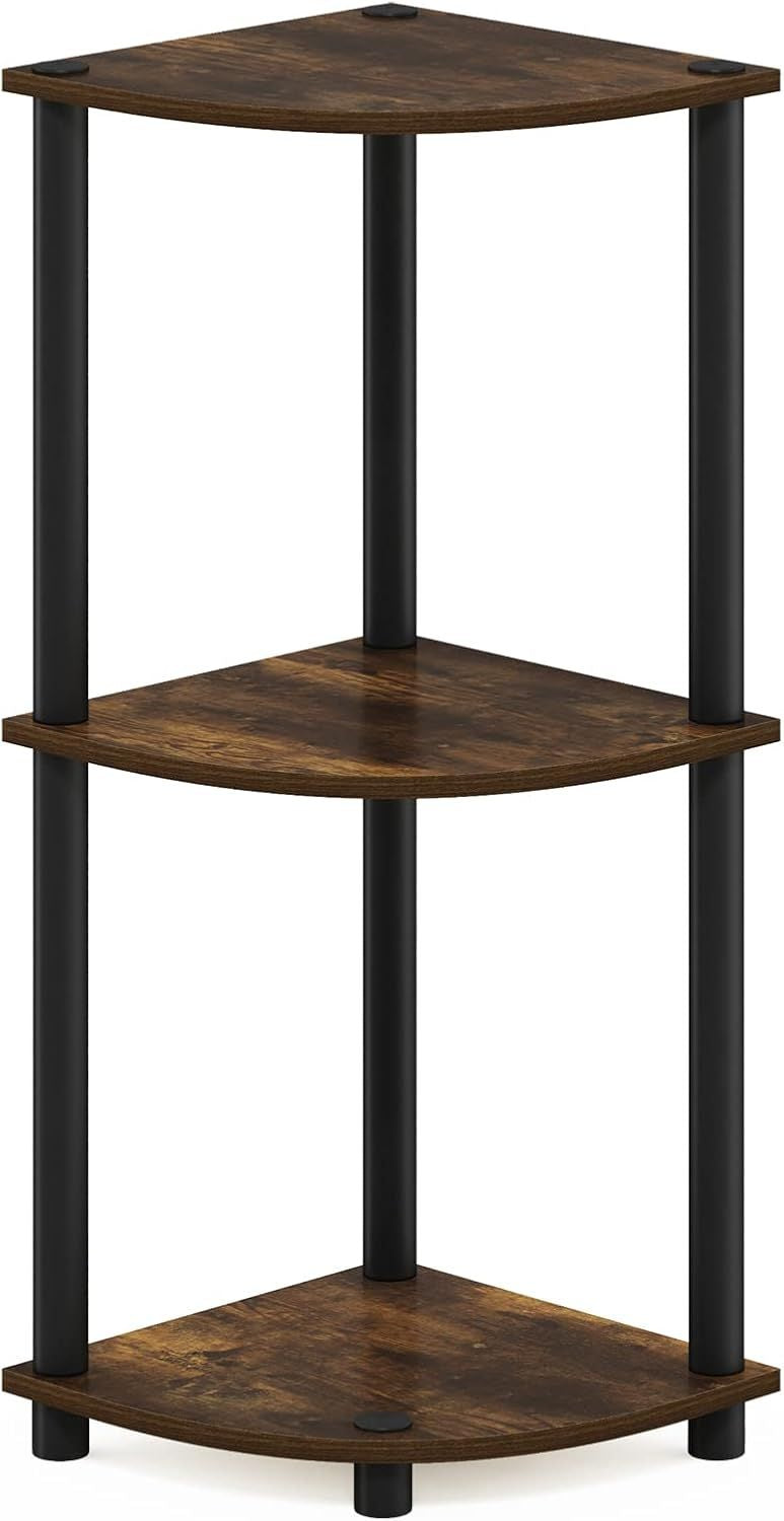 Maximize Corner Space with a 3-Tier Open Shelf Bookshelf
