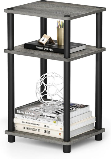 3-Tier Open Shelf End Table for Living Room, Bedroom, Bathroom