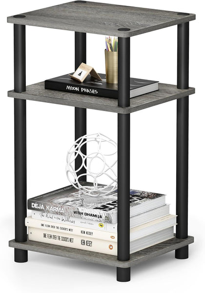 3-Tier Open Shelf End Table for Living Room, Bedroom, Bathroom
