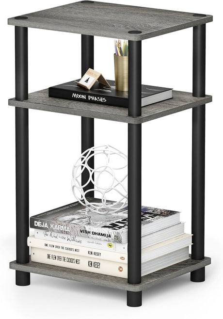 3-Tier Open Shelf End Table for Living Room, Bedroom, Bathroom