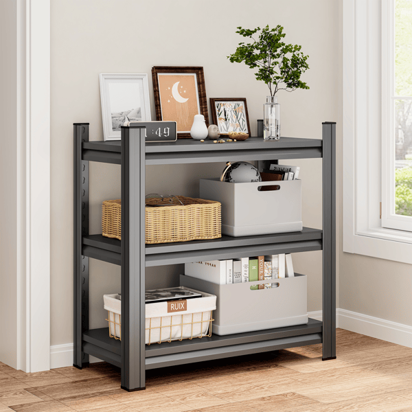 3-Tier Adjustable Metal Shelving for Home & Garage