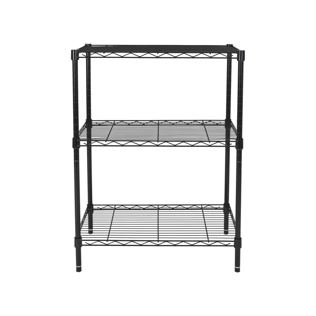 3-Tier Multipurpose Wire Shelving Rack for Organized Storage