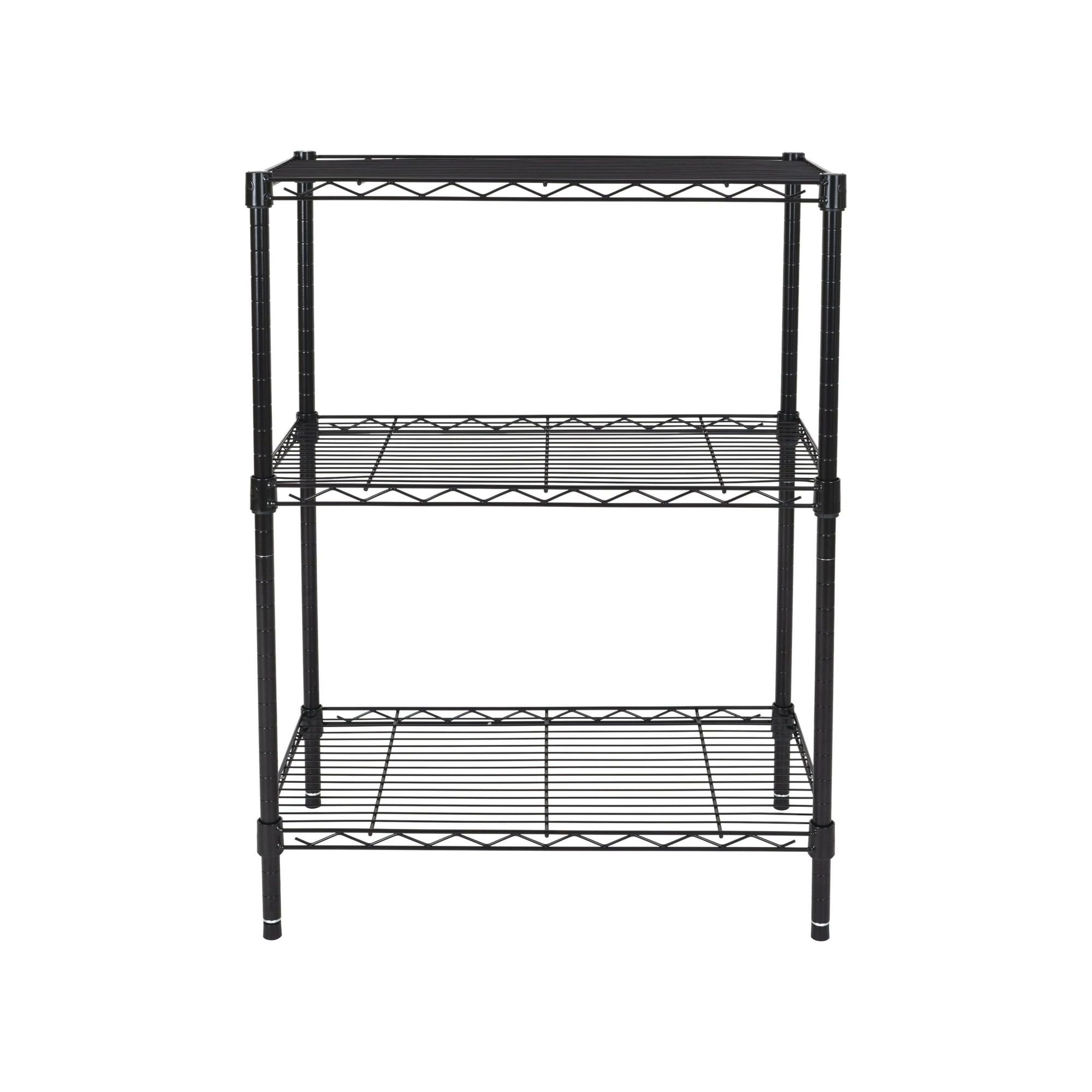 3-Tier Multipurpose Wire Shelving Rack for Organized Storage