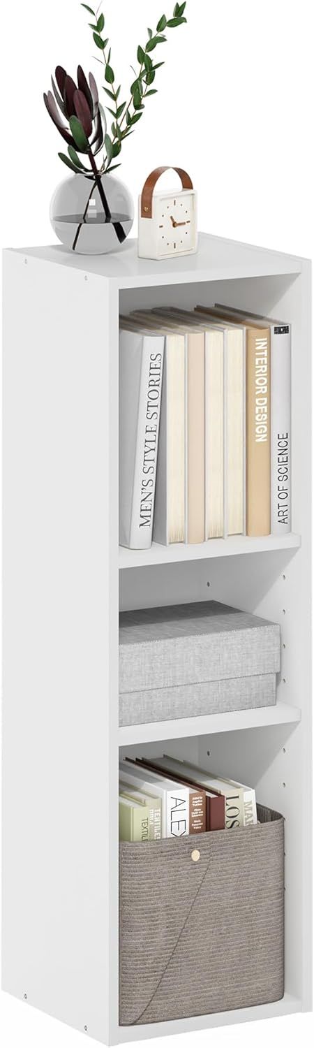 Compact 3-Tier Bookshelf for Small Spaces