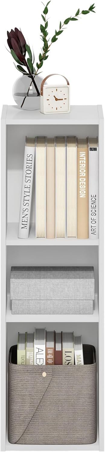 Compact 3-Tier Bookshelf for Small Spaces