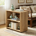 Espresso Narrow Side Table with Three Open Tiers