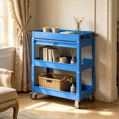 Rolling Workshop Cart with Locking Drawer