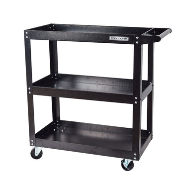 3-Tier Rolling Tool Cart with Drawers and Wheels for Garage and Warehouse
