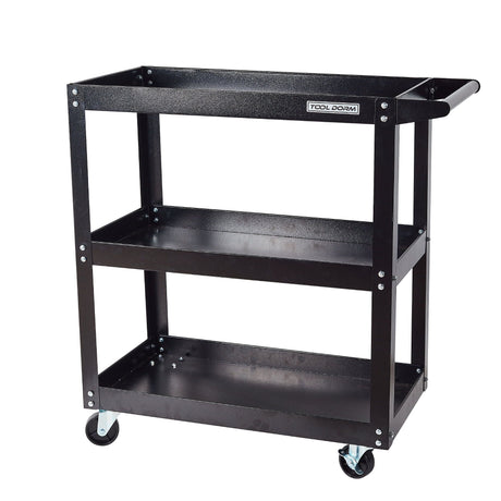 3-Tier Rolling Tool Cart with Drawers and Wheels for Garage and Warehouse