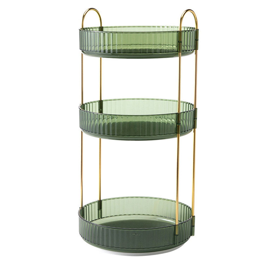 Three-Tier Rotating Makeup and Perfume Organizer