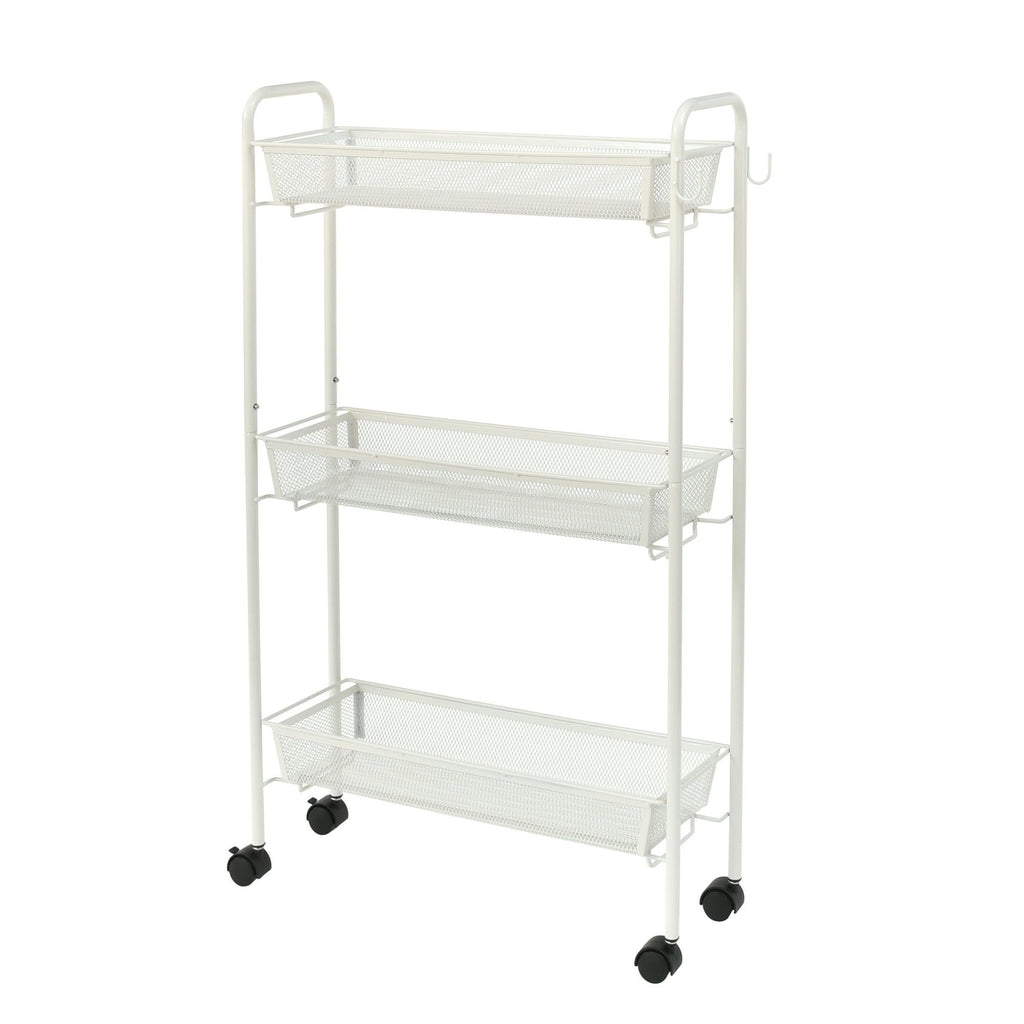 Organize Your Bathroom with This Slim 3-Tier Rolling Cart