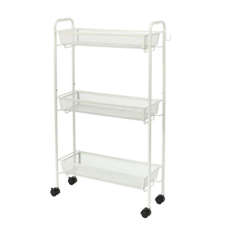 Organize Your Bathroom with This Slim 3-Tier Rolling Cart