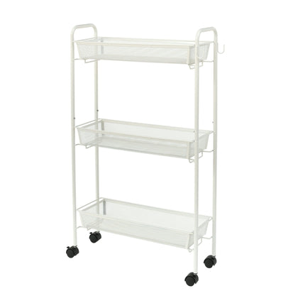 Organize Your Bathroom with This Slim 3-Tier Rolling Cart
