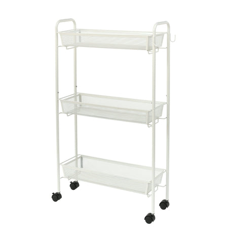 Organize Your Bathroom with This Slim 3-Tier Rolling Cart