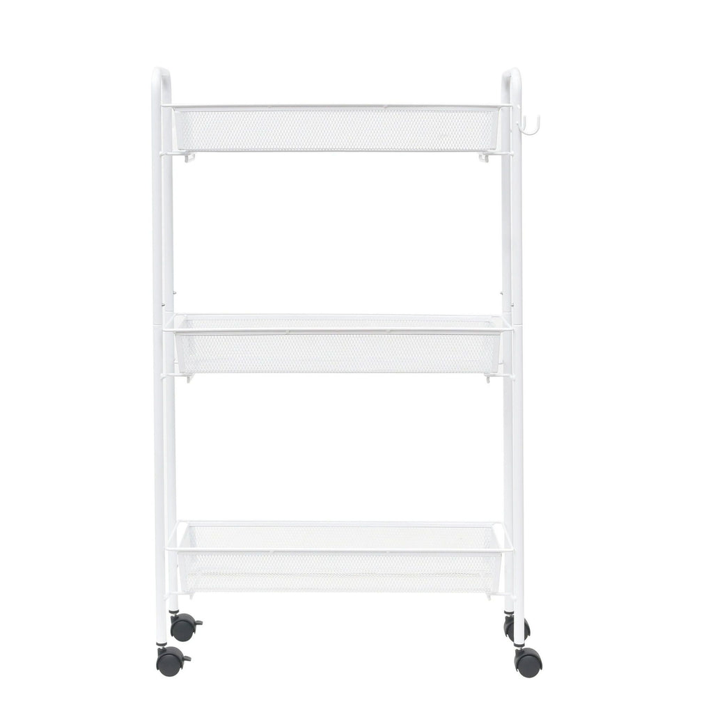 Organize Your Bathroom with This Slim 3-Tier Rolling Cart