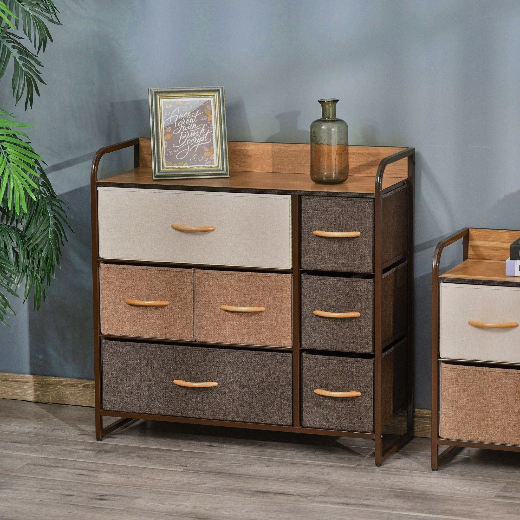 7-Drawer Storage Organizer with Foldable Drawers