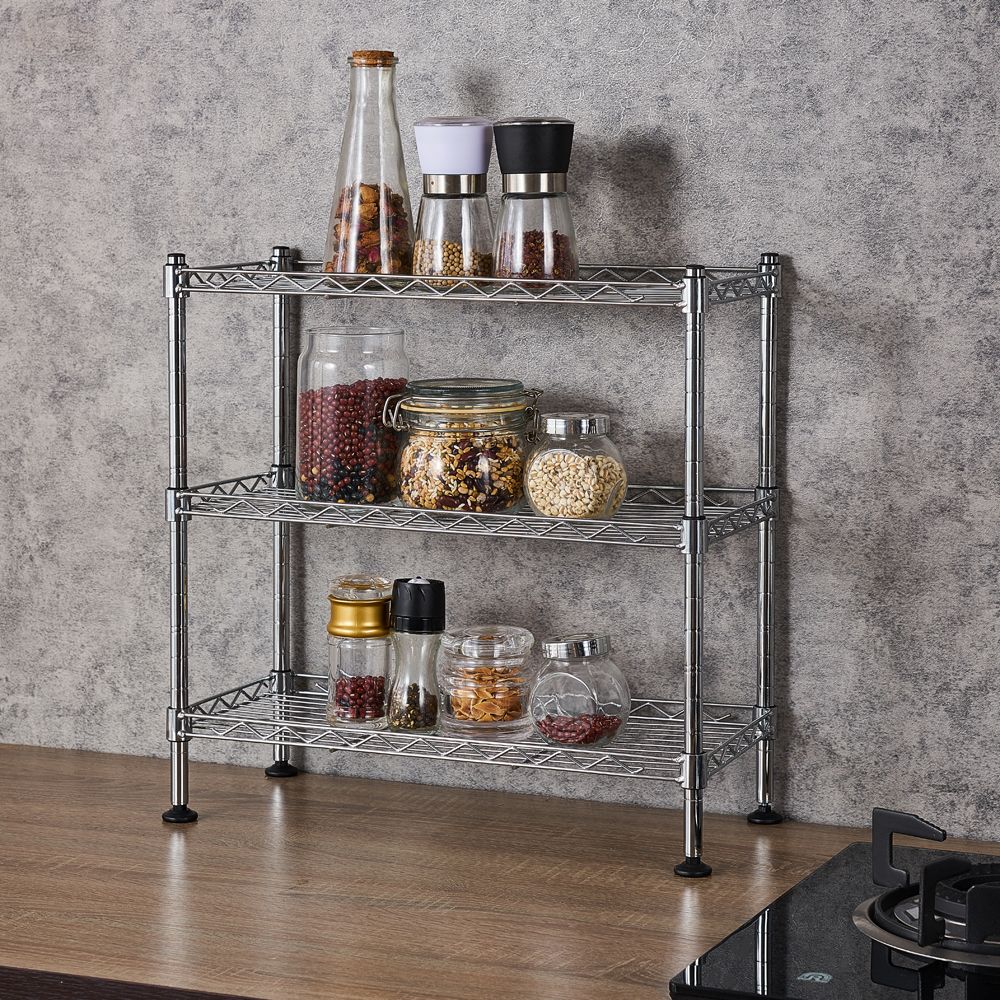 3-Tier UltraZinc Cabinet Organizer – Compact and Adjustable