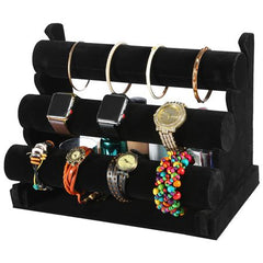 Three-Tier Sloped Jewelry Display Stand