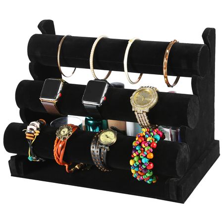 Three-Tier Sloped Jewelry Display Stand