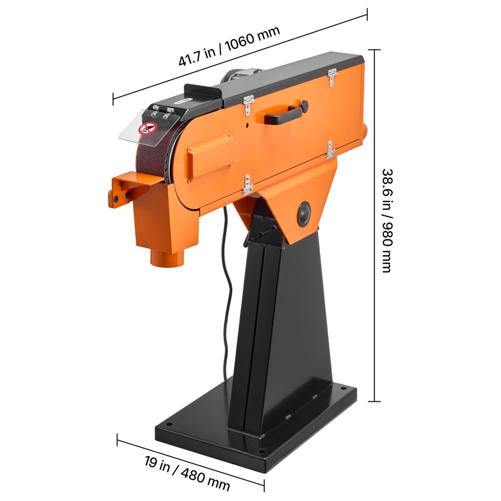 x Belt Grinder Sander, 2200W 1000RPM Industrial-Grade Grinding Sanding Machine with