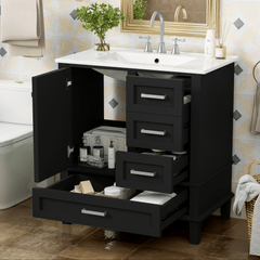 Bathroom Vanity, Modern Bathroom Cabinet with Sink Combo Set, Bathroom Storage