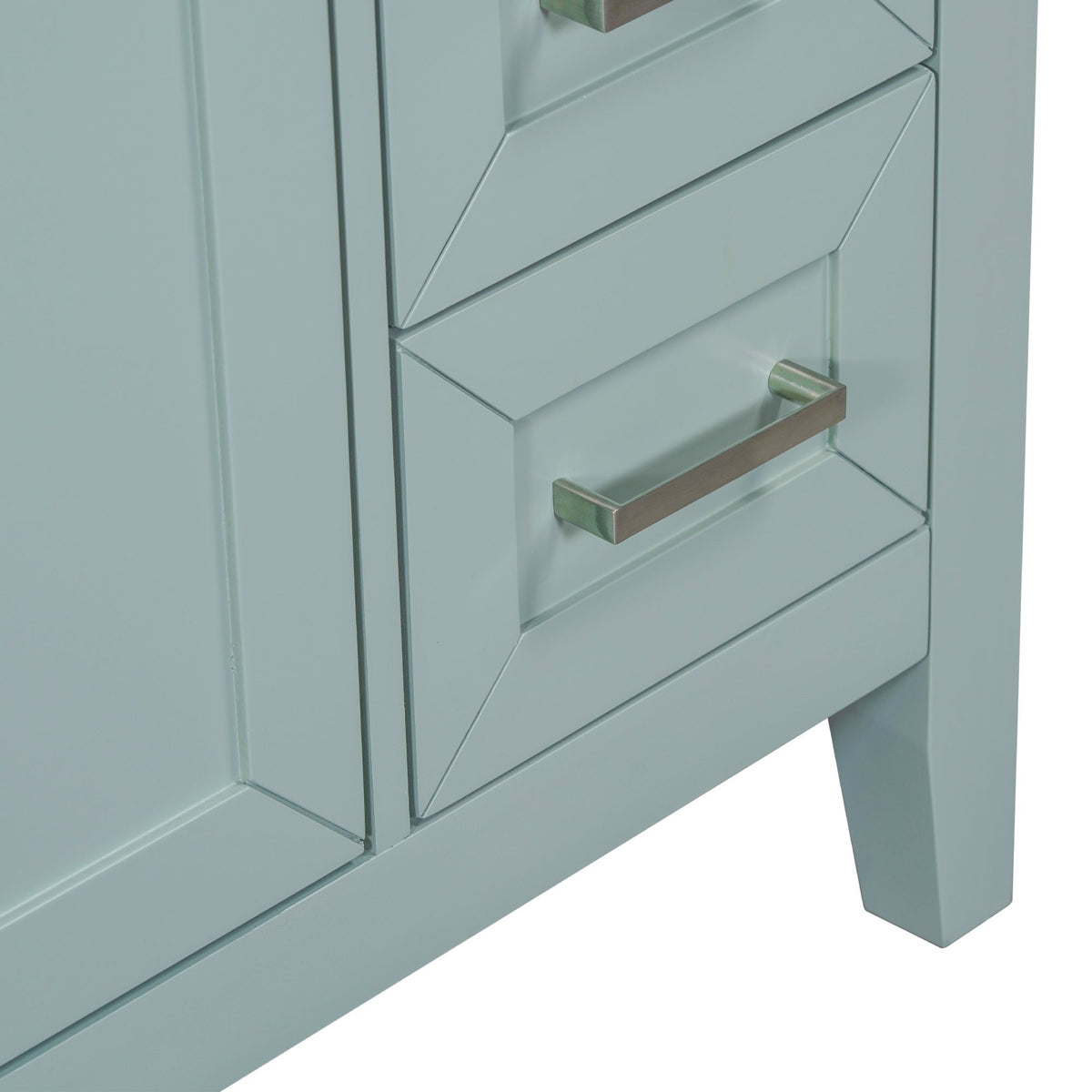 30- Green Bathroom Vanity with Sink and Storage