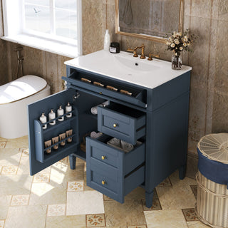 30'' Bathroom Vanity with Sink and Ample Storage