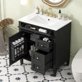Modern 30- Bathroom Vanity with Sink, Drawers and Cabinet Storage