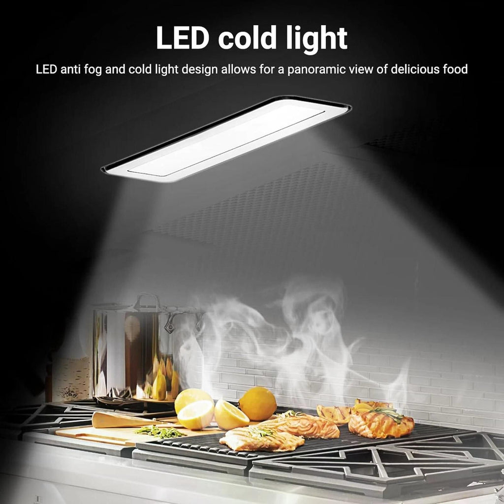 Under Cabinet Range Hood with LED Light and Dishwasher-Safe Filters