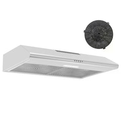 Under Cabinet Range Hood with LED Light and Dishwasher-Safe Filters
