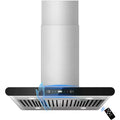 Dual-Side Touch & Gesture Controlled Island Range Hood with 700 CFM Suction - 30 inch