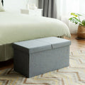 Folding Storage Ottoman with Convenient Lift Top