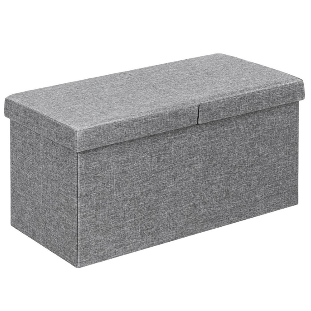 Folding Storage Ottoman with Convenient Lift Top
