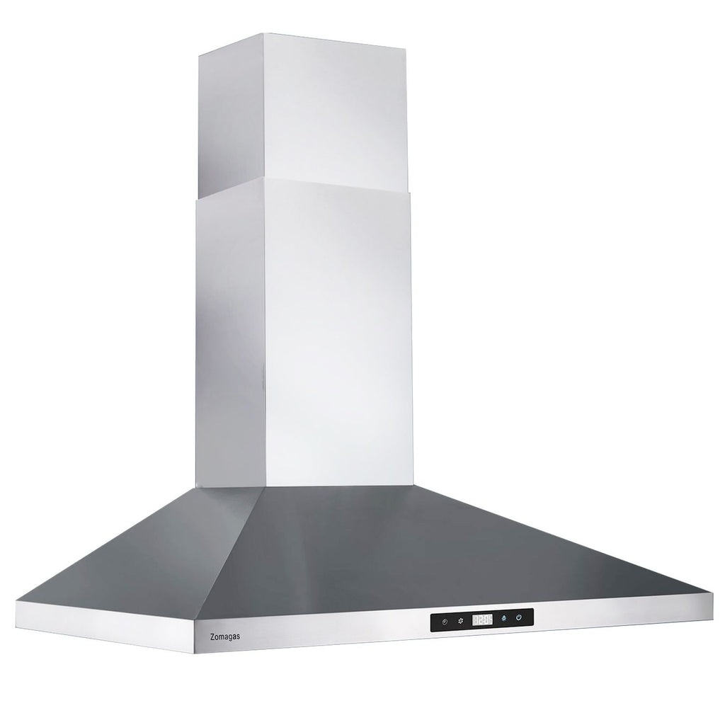 Wall Mounted Range Hood with Touch Control and LED Lighting